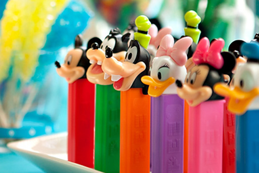 Pez Candy Party favors via lilblueboo.com