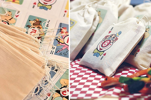 Vintage Circus Playing Card Party Favors with Tutorial via lilblueboo.com