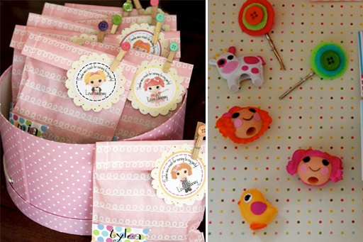 Lalaloopsy party favor bags via lilblueboo.com