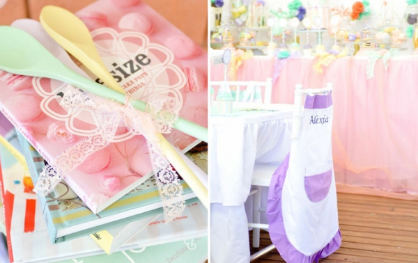 Party Ideas for Girls: Baking Party by Sweet Bambini Event Styling featured on Amy Atlas via lilblueboo.com