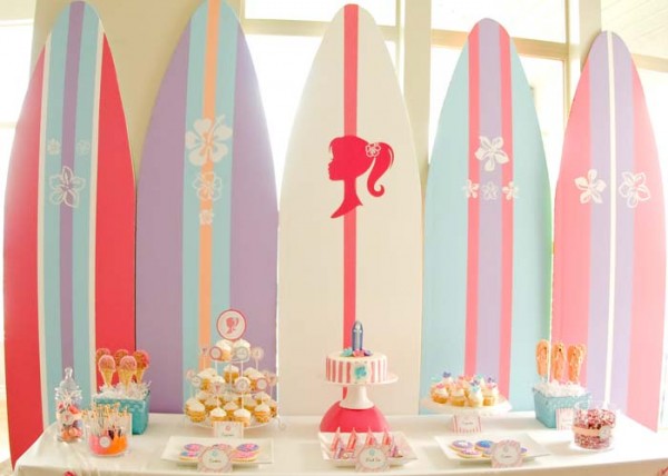 Party Ideas for Girls: Beach Barbie Party by Paisley Petal via lilblueboo.com