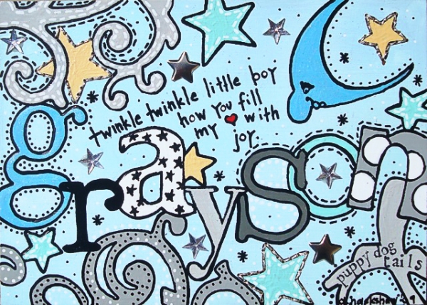 DIY Wall Art for Kids Room - Tutorial via lilblueboo.com DIY Wall Art for Kids Room - Tutorial via lilblueboo.com