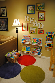 Reading Nook or Corner Space for Kids by Naptime Decorator via lilblueboo.com Reading Nook or Corner Space for Kids by Naptime Decorator via lilblueboo.com
