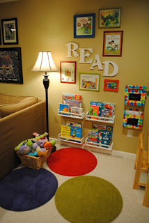 Reading Nook or Corner Space for Kids by Naptime Decorator via lilblueboo.com