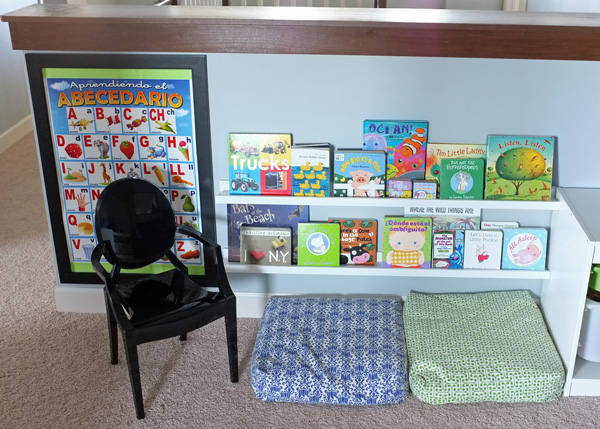 Reading Nook or Corner Space for Kids by Teal and Lime via lilblueboo.com