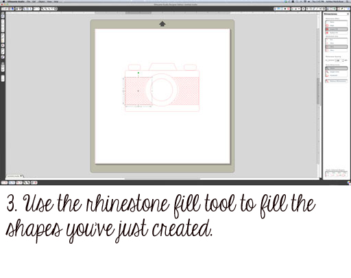 How to make a rhinestone template from scratch Step 3 via lilblueboo.com