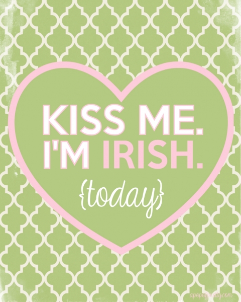 Free DIY St. Patrick's Day Printables by A Pop of Pretty via lilblueboo.com