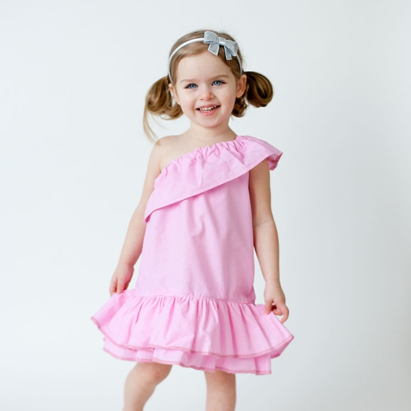 Summer Sewing Patterns: Asymmetrical Ruffle Dress PDF Sewing Pattern via lilblueboo.com