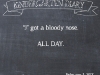 Lil Blue Boo\'s tales from a Kindergarten Diary Entry: Nosebleed #booism