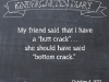 Lil Blue Boo\'s tales from a Kindergarten Diary Entry: Butt Crack #booism