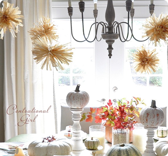 Easy fall crafts for your Thanksgiving table via lilblueboo.com