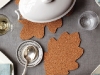 Corkboard Leaf Trivets How To via lilblueboo.com