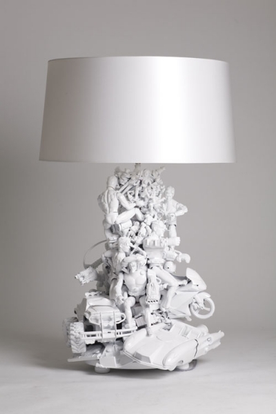 Recycled Toys - Toy Lamp via lilblueboo.com