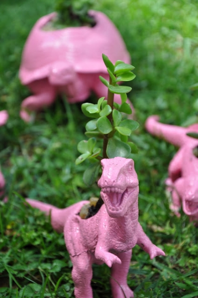 Recycled Toys - Planters via lilblueboo.com