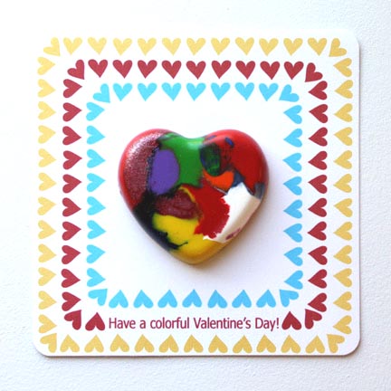 Melted Crayon Heart Printables from The Long Thread via lilblueboo.com