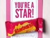 Starburst candy Valentine's Day printable from it is what it is via lilblueboo.com