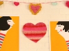 Valentine's Day Tissue Paper Fringe Heart Tutorial at Apartment Therapy via lilblueboo.com