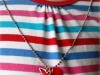 Valentine's Day Charm Necklace by Scissor and Spice via lilblueboo.com