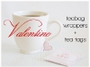 Valentine's Day Tea Bag Wrapper DIY at The Knotty Bride via lilblueboo.com