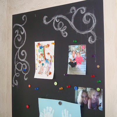 Magnetic Chalkboard Wall & Growth Chart 3 via lilblueboo.com