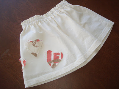 Recycle your t-shirt into a toddler skirt (tutorial) step 13 via lilblueboo.com