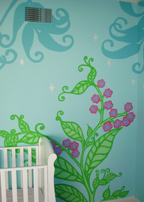 Fairy Forest Mural Template Free Download 4 via lilblueboo.com