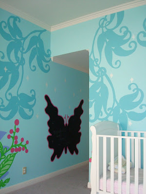 Fairy Forest Mural Template Free Download 2 via lilblueboo.com Fairy Forest Mural Template Free Download 2 via lilblueboo.com