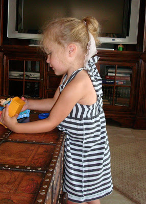 Afternoon Clothes Recycling halter dress on via lilblueboo.com Afternoon Clothes Recycling halter dress on via lilblueboo.com