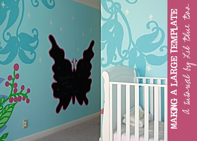 Fairy Forest Mural Template Free Download template via lilblueboo.com