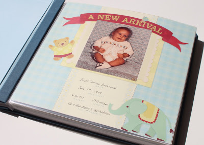 A baby book 35 years later, my venture into scrapbooking 2 via lilblueboo.com