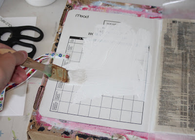 Making a Composition Book Art into a Journal 17 (Tutorial) via lilblueboo.com