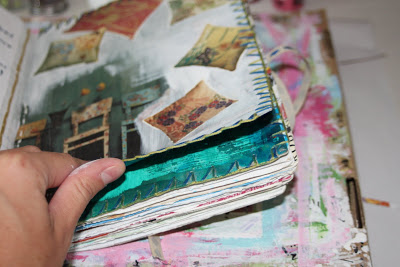 Making a Composition Book Art into a Journal 20 (Tutorial) via lilblueboo.com