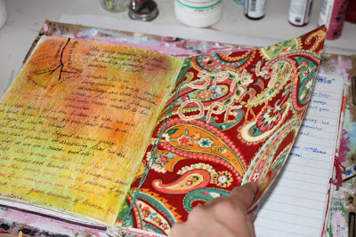 Making a Composition Book Art into a Journal 23 (Tutorial) via lilblueboo.com