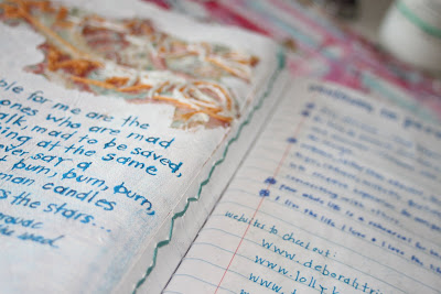 Making a Composition Book Art into a Journal 25 (Tutorial) via lilblueboo.com