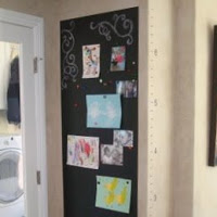 Top tutortials week - magnetic chalkboard and growth chart via lilblueboo.com