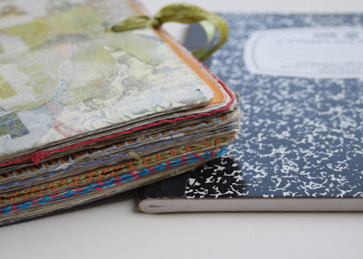 Making a Composition Book Art into a Journal 2 (Tutorial) via lilblueboo.com