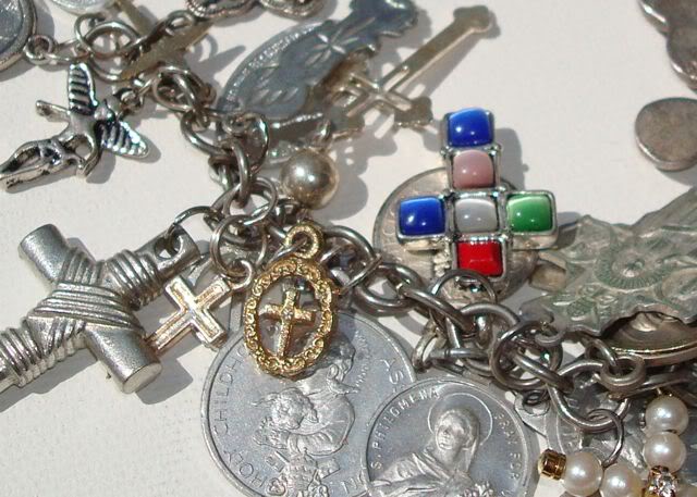 Eclectic "Catch All" Charm & Trinket Bracelets 9 via lilblueboo.com Eclectic "Catch All" Charm & Trinket Bracelets 9 via lilblueboo.com