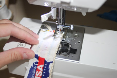 Sew using longer stitch - DIY Tutorial via lilblueboo.com