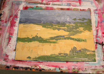 How to Fake a Landscape Painting (A Tutorial) step 9 via lillbueboo.com