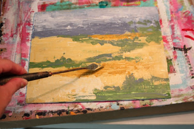 How to Fake a Landscape Painting (A Tutorial) step 13 via lillbueboo.com