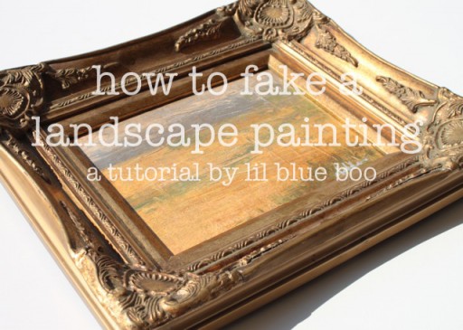 How to Fake a Landscape Painting (A Tutorial) via lillbueboo.com