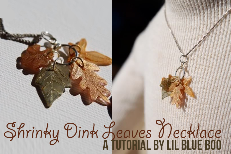 How to make a necklace with Shrinky Dinks! Remember those? DIY Tutorial via lilblueboo.com