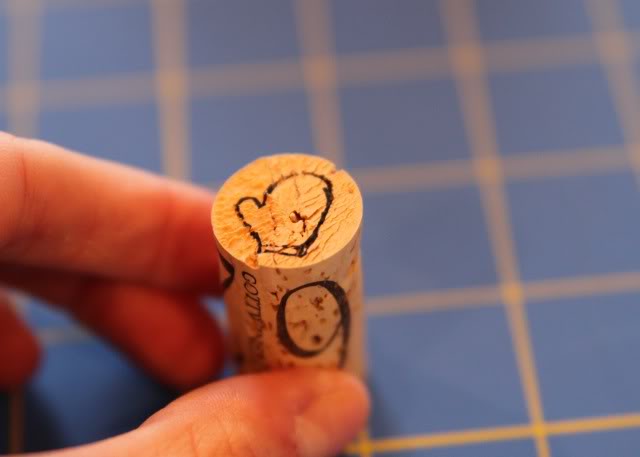 How to make mini stamps from wine corks 5 via lilblueboo.com