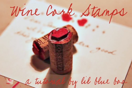 How to make mini stamps from wine corks via lilblueboo.com