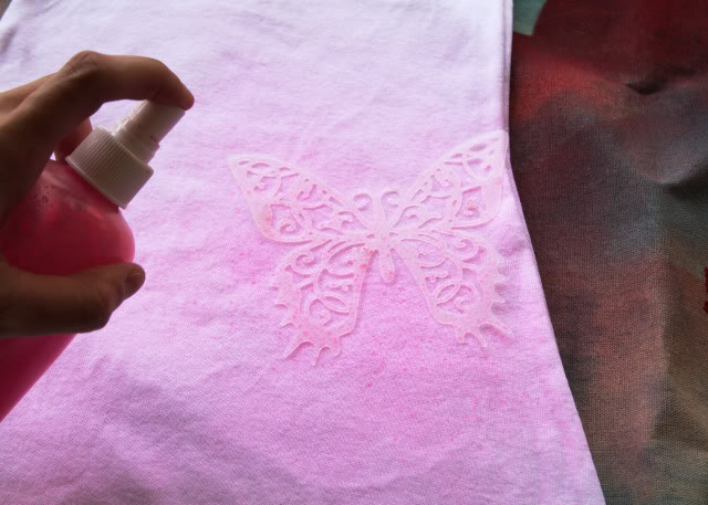 Reverse Stenciled Butterfly Dress tutorial diy via lilblueboo.com