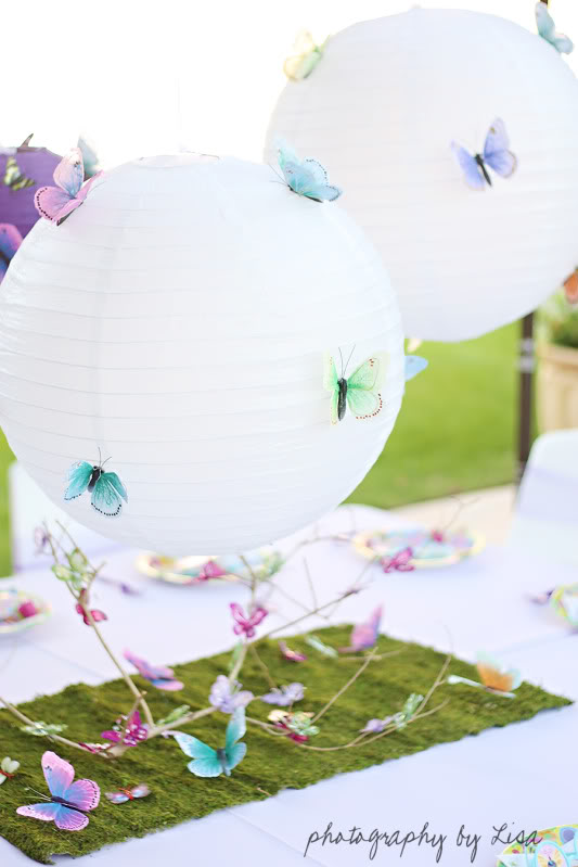 Butterfly Birthday Party Decor Ideas via lilblueboo.com