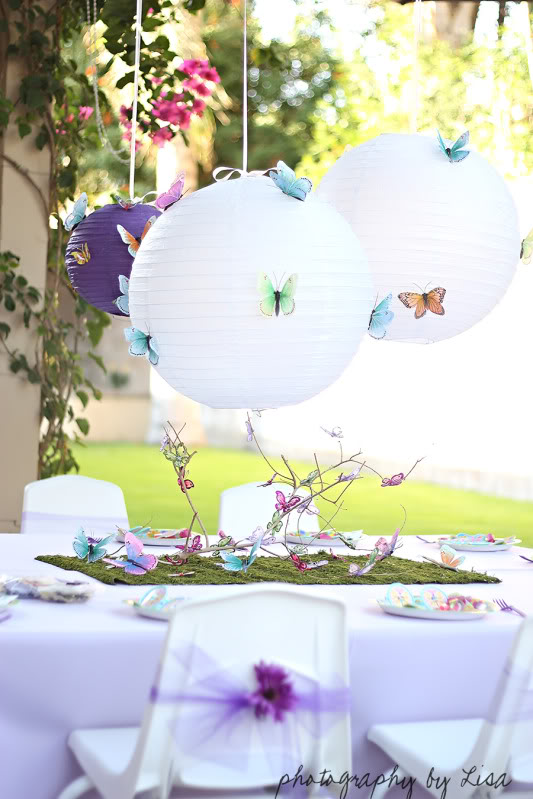 Butterfly Birthday Party Decor Ideas via lilblueboo.com