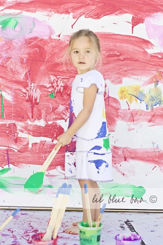 painting with children via lilblueboo.com