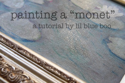 Paint a Monet-inspired work via lilblueboo.com