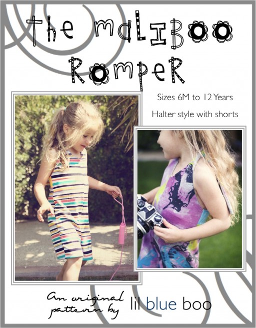 The MaliBoo Romper DIY Sewing ePattern via lilblueboo.com